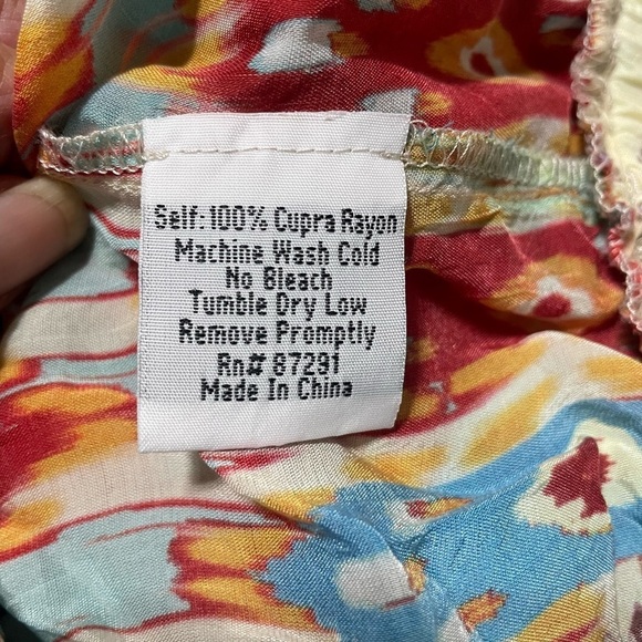 Johnny Was "Power Scarf" pants in Georgette with Mixed Prints Small - Picture 11 of 11